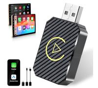 Wireless CarPlay/Android Auto Adapter UK-BANKKY 2-in-1 2025 Upgrade 5G WiFi Dongle Converts Wired to Wireless with USB-Mini Stable for iPhone iOS 10+& Android 11+and Cars 2016+