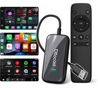 Wireless CarPlay Android Auto AI Box Adapter Converter w/Netflix YouTube +Remote