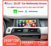 Wireless CarPlay Android Auto Car Radio Multimedia Player Linux Display Screen For BMW 5 Series F10 F11 2012-2017 CIC NBT 12.3 F10 F11 NBT