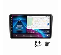 Wireless CarPlay & Android Auto Head Unit Compatible With Audi A3 8P S3 RS3 Sportback 2003~2012 | Android 15 Touchscreen GPS Navigation with 4G LTE WiFi, Bluetooth, Gift 1080P reversing camera