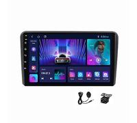 Wireless CarPlay & Android Auto Head Unit Compatible With Audi A3 8P S3 RS3 Sportback 2003~2012 | Android 15 Touchscreen GPS Navigation with 4G LTE WiFi, Bluetooth, Gift 1080P reversing camera