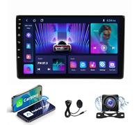 Wireless CarPlay & Android Auto Head Unit Compatible With Audi A4 B8 B7 B6 S4 RS4 2002~2008 | Android 15 Touchscreen GPS Navigation with 4G LTE WiFi, Bluetooth, Gift 1080P reversing camera