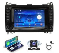 Wireless CarPlay & Android Auto Head Unit Compatible With Benz A Class B V W906 | 15 Touchscreen GPS Navigation with 4G LTE WiFi, Bluetooth, Backup Camera & Plug Play Installation