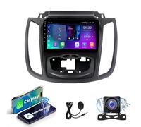 Wireless CarPlay & Android Auto Head Unit Compatible With Ford Kuga Escape 2012~2019 | Android 15 Touchscreen GPS Navigation with 4G LTE WiFi, Bluetooth, Gift 1080P reversing camera