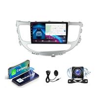 Wireless CarPlay & Android Auto Head Unit Compatible With Hyundai Rohens Genesis 2008~2013 | Android 15 Touchscreen GPS Navigation with 4G LTE WiFi, Bluetooth, Gift 1080P reversing camera