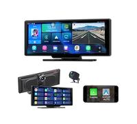 Wireless Carplay Android Auto Mirror Dash Cam, 10.26" Touch Screen Car Dashboard Camera Full HD 1080P, 4G LTE Remote Live View,GPS Navigation Two Way Talks 24/7h Parking Monitor Reversing Assist