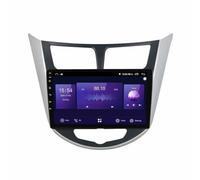 Wireless Carplay Android Auto Screen for Hyundai Solaris Verna 2010-2016 Mirror Link, Live Navigation, Touchscreen, Bluetooth Music Video Player, 8 Core 4G+64G