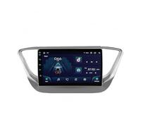 Wireless Carplay Android Auto Screen for Hyundai Solaris Verna 2017-2018 Mirror Link, Live Navigation, Touchscreen, Bluetooth Music Video Player, 4 Core 4G+64G
