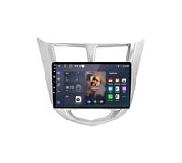 Wireless Carplay Android Auto Screen for Hyundai Solaris Verna Accent 1 2010-2016 Mirror Link, Live Navigation, Touchscreen, Bluetooth Music Video Player, 4 Core 1G+16G