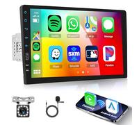 Wireless Carplay Android Auto Single Din Car Stereo, Rimoody 1 Din 9 Inch Touchscreen Car Radio with Bluetooth FM AM Radio Mirror Link TF/USB/AUX Input Car Multimedia Player Backup Camera