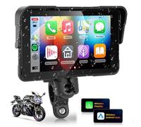 Wireless CarPlay for Motorcycle 5" IPS Touchscreen Wireless Android Auto,Waterproof Touch Screen Portable Car Play, GPS CarPlay for Motorbike,Voice Control Safty,Tyre Pressure Monitor Carplay VECHTEL