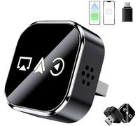 Wireless Carplay Mirror Link Adapter, 2026 Upgrade 3 in 1 Screen Mirror For Ios Phone, Wired to Wireless Carplay Adapter with 2.4/5ghz Wifi and Bluetooth 5.0 for Wired Carplay, Airplay (For Android)