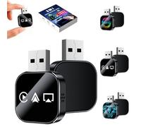 Wireless Carplay Mirror Link Adapter, 2026 Upgrade with Dual-Band WiFi & Bluetooth 5.0, USB Plug & Play for iOS Android Auto, Supports Wired to Wireless CarPlay/AirPlay (C,1PCS)