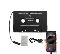 Wireless Cassette 5.0, Audio Cassette Adapter - Wireless 5.0 Tape Audio Adapter for Car | Hi-Fi Desktop Player, Continuous Streaming Cassette