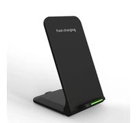 Wireless Charger, 15W Fast Charging Stand, Layable Vertical Foldable Desktop Wireless Charging Station for Ios Phone for Ios Phone Pro Max for Samsung Galaxy for OnePlus (Black)