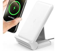 Wireless Charger, 15W Qi Fast Foldable Magnetic Stand Dock for iPhone 16 15 14 13 12 11 Pro Max XS XR X 8 Plus