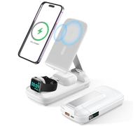 Wireless Charger,5 IN 1 Wireless Charging Station for iPhone 16 15 14 13 12 Pro Max AirPods AppleWatch, Power bank 10000mAh with USB C Charger for Phone,Portable Magnetic Charger,20W Fast Chargers