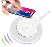 Wireless Charger, 5W Fast Wireless Charging Pad Compatible with iPhone 13/13 Mini/13 Pro/13 Pro Max/SE 2020/12/11, Samsung Galaxy S21/Note 20/S20/Note 10/S10/S9,AirPods Pro(No AC Adapter) (White)