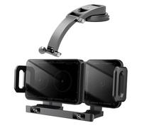 Wireless Charger and Car Mount - ABS 17.2 x 9.6 x 8.2 cm | RGB Backlit 7 Colours | Auto Hold for Mobile, Music Control and Long Trips