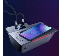 Wireless Charger Car QI Wireless Charger CRV CR-V Accessories 2020-2017 Interior Modification Fast Phone Charging Plate Left Hand Drive (Three Coil)