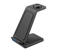 Wireless Charger - Fast Charging Station For Smartphone Earbuds Watch | -Certified Stand With Overheat Protection LED Indicator Compact Design For Home Office Desk Nightstand Convenience