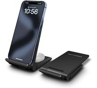 Wireless Charger for iPhone Galaxy Pixel,2 IN 1 Foldable Wireless Charging Stand for iPhone 8-17 Series/airpod4/Pro/3/2,Samsung Galaxy S Note Z Series/Galaxy buds,Pixel 9 8 7 Pro/Pixel Buds