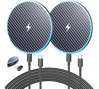 Wireless Charger for Samsung 2Pack 6FT 15W Samsung Magnetic Wireless Charger Fast Charging Pad for Samsung Galaxy S25 Ultra/S24/S23/S22/S21/Z Google Pixel 9 8a 7a 8 7 Pro (Strong Magnet Technology)