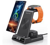 Wireless Charger for Samsung Galaxy S25 Ultra Watch 7 Ultra, Samsung Charger for Galaxy Watch 6 5, 3 in 1 Android Phone Charging Station for S24 Z Flip 6 Galaxy Buds Pro 2
