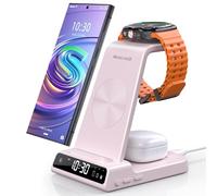 Wireless Charger for Samsung Galaxy S25 Ultra Watch 8 7 Ultra, Samsung Charger for Galaxy Watch 6 5, 3 in 1 Android Phone Charging Station for S24 Z Fold 6 Flip 6 Galaxy Buds Pro 2