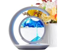 Wireless Charger - Moving Sand Lamp Decor,Cell Phone Wireless Chargers - for Office Bedroom Table Night Bathroom Home Sensory Meditation