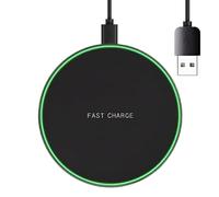 Wireless Charger Pad | 15W 30W Q-i Fast Charging Dock Phone Charger | Adaptive LED Wireless Charging Station | Fast Chargeer Pad Safe High-Speed Chargiing for Electronics with Light for Travel Phones