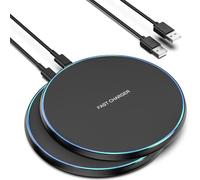 Wireless Charger, Wireless Charging Pad for iPhone 17/16/15/14/13/12/11 Pro/Pro Max/XS Max/XR/SE, Wireless Charging Mat Station for Samsung Galaxy S22/S21S20/S10/S9/Note10/9, AirPods 2/Pro