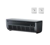 Wireless Charging Air Conditioner, Portable Wireless Air Conditioner, Aire Acondicionado De Pared, Mute Wall Mounted Air Conditioners, For Kitchen Bedroom Mini Air Cooler 3-Speed (Black)