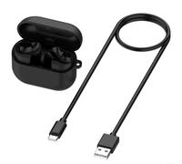Wireless Charging Box for Galaxy Buds3 FE R420 Earphones - Quick Charge 5V Output - Portable Bag Black