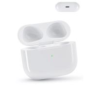 Wireless Charging Case Replacement Compatible with AirPod 3rd Generation, Qi-Certified for AirPods 3 Gen Charger Case, Bluetooth Pairing Sync Button, 600 Mah Built-in Battery, No Earbuds