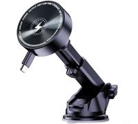 Wireless Charging Cell Phone Holder Featuring Retractable USB Cable And Adjustable Viewing Angle Bracket(B)