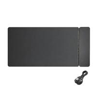 Wireless Charging Mousepad 30.7X14.6 In, 15W Fast Charging, Phone & Earphone Slot, Xl Large, Compatible With Qi Devices