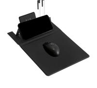 Wireless Charging Mouses Pad - 15W Portable Mat, Foldable Phone Holder, Smooth Keyboard Surfaces, Non Slip Design, Large Durable Pad | Long Lasting Mousepad Charger For Computer Laptop Workstation