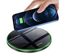 Wireless Charging Pad Fast Wireless Charger Compatible with iPhone 16 15 14 13 12 11(Pro,Pro MAX,Plus,Mini)/SE/XS Max/XR/XS/X/8 Plus,Samsung Galaxy S24/S23/S22/S21/Note 20/10/S10/S9, Air Pods4/Pro
