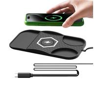 Wireless Charging Pad for Car,15W Fast Car Wireless Cell Phone Charger Pad | Non Slip Cellphone Accessories for Drivers Sedan Truck Dashboard Desk Bedside Office Home