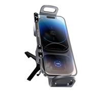 Wireless Charging Phone Holder - Mobile Charging Dock, Vent Phone Mount | Adjustable Graviity Clamp Design, Rapid Power Transfer Support, Foldable Cradle Base, Secure Holder for Hands-Fre Travel Use