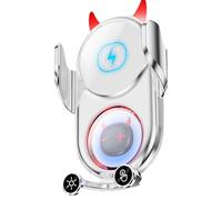 Wireless Charging Phone Mount, Rapid Charge Car Phone Charger | Devil Swivel Cell Phone Holder | Car Decorative Phone Mount, Anti-shake Phone Mount for Vehicles