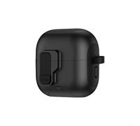 Wireless Charging Ready Protective Case for Huawei FreeClip 2 with Automatic Lock Lid Drop Resistant Frame and Stand Feature (Black)