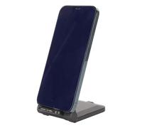 Wireless Charging Station, 15W Fast Vertical Foldable Cell Phone Charger, 65° Viewing Angle, Universal Qi for IOS, for for (Black)