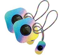 Wireless Classroom Doorbell, Sparkly Rainbow Teacher's Remote, 38 Ringtones, 4 Volume Levels, with Sparkling Lanyard,for Classroom for Home, Kid Room, Office,2pcs