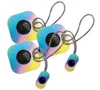 Wireless Classroom Doorbell, Sparkly Rainbow Teacher's Remote, 38 Ringtones, 4 Volume Levels, with Sparkling Lanyard,for Classroom for Home, Kid Room, Office,3pcs