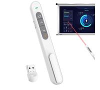 Wireless Clicker for Presentations, 2.4 GHz USB Foil Remote Control, Wireless Computer with Volume Control, for School, Teaching, Lecture, Training, Business and