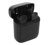 Wireless Clip Mic, Type C Noise Canceling Rechargeable Lavalier Microphone Auto Sync Auto Pairing, with Charging Case, for Video Recording YouTube Vlog Interview Live