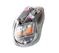 Wireless Computer Control with Lights | RGB Light Computer Control Transparent Mice,Tablets Laptops PC with No Noise for Travelling, Living Room, Dormitory