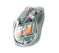 Wireless Computer Control with Lights - Tri-Mode Computer Control with RGB Light - No Noise for Working Learning and Game Playing for Living Room, Dormitory, Library